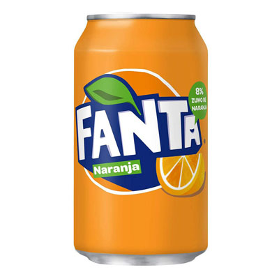 lata de fanta naranja